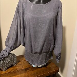 Elegant Gray Women's Top